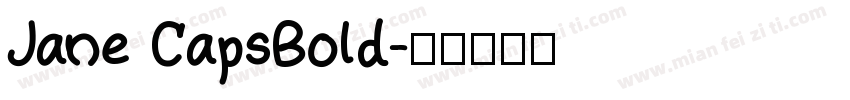 Jane CapsBold字体转换